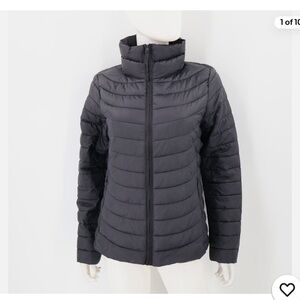 GAP Women's Charcoal Puffer Jacket